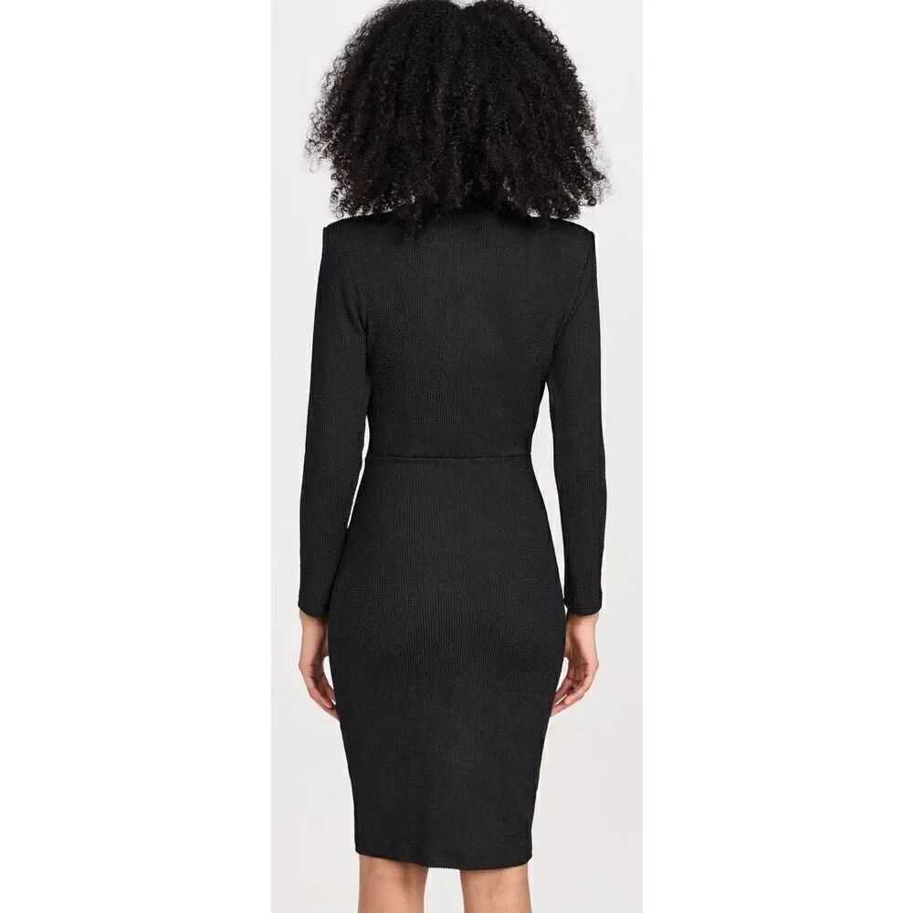 Bruceglen Jet Fonda Bandeau Dress In Black & Fushia Nwt Size Medium — image 2 of 8